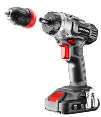 slomart GRAPHITE Akumulatorski vrtalnik/vijačnik Energy+ 18V, snemljiv ročaj 10 mm, brez aku