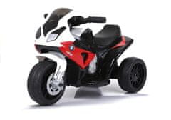 shumee BMW S1000RR baterijski tricikel za otroke LED luči rdeče barve
