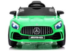shumee Mercedes AMG GT R avtomobil na baterije z daljinskim upravljalnikom LED luči MP3 zelene barve