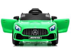 shumee Mercedes AMG GT R avtomobil na baterije z daljinskim upravljalnikom LED luči MP3 zelene barve