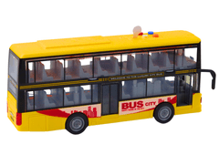 shumee Dvonadstropni avtobus 1:16 Luči Zvoki Trenje Pogon Rumena
