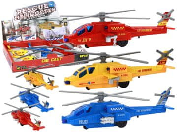 slomart LEAN TOYS Reševalni helikopter na pogon, mix s lučmi in zvokom