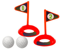 Komplet za mini golf za otroke z vozičkom na kolesih