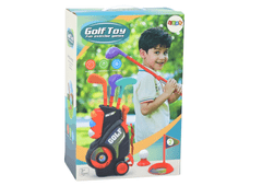 Komplet za mini golf za otroke z vozičkom na kolesih