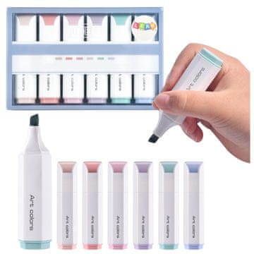 slomart Mini označevalci, nežni pastelni barvi, komplet 6 kos