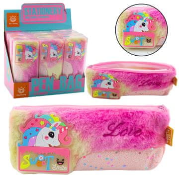 slomart Plush peresnica z enorogom, sijoči elementi, roza enorog