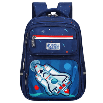 shumee Otroški šolski nahrbtnik s prsnim pasom, temno moder, Rocket Space, 20 l, 41 cm