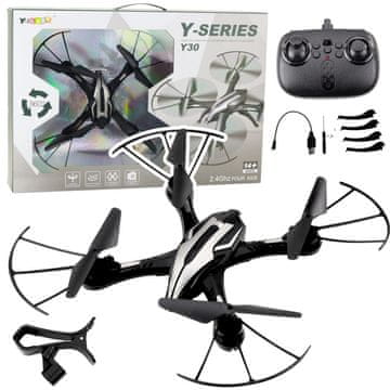 slomart LEAN TOYS Dron Y30, Daljinsko Voden, LED Lučke, Žiroskop, 360°