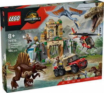 slomart LEGO Jurassic World 76976 Zračna misija s Kecalkoatlom in Spinozavrom