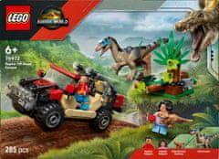 slomart LEGO Jurassic World 76972 Bežanje pred raptorjem z terenskim vozilom