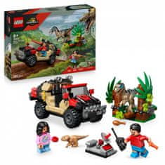 slomart LEGO Jurassic World 76972 Bežanje pred raptorjem z terenskim vozilom