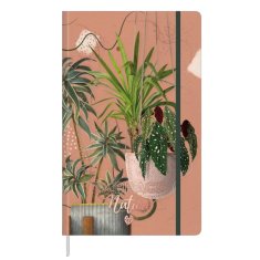 slomart Zvezek Planner Liste Rastline Gumica A5, 80 listov
