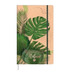 slomart Zvezek Planner Liste Monstera Gumica A5, 80 listov