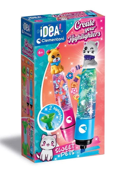 slomart Ustvarjalni set Mini tovarna flomastrov Clementoni 'Sweet Pets'