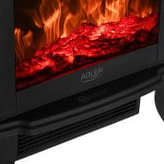 slomart ADLER AD 7754 Električni kamin, 1000W/1800W, 3D efekt plamena