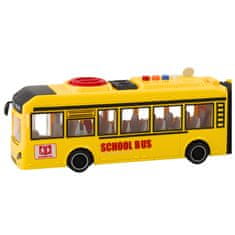 shumee Zgibni šolski avtobus odpira vrata, luči, zvoki, rumeni 1:16