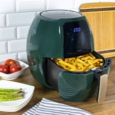 slomart Klausberg zračna friteza 7,7L, zeleno-zlat