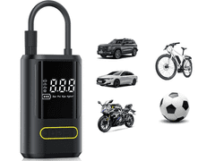 Verkgroup brezžična zračna tlačilka, 10 bar, 150 PSI, USB, črna