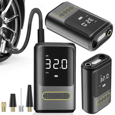 Verkgroup brezžična zračna tlačilka, 10 bar, 150 PSI, USB, črna