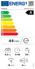 Samsung WW90DG6U2FLEU4 pralni stroj, 9 kg, bel
