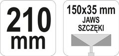 YATO 210 mm YT-5142 klešče za oblikovanje profilov Yato