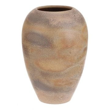 Autronic Keramična vaza Ceramic vase - height 33 cm, rounded, beige-grey (VZ9211-M)