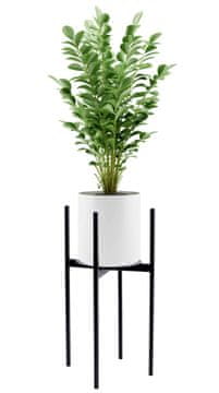 shumee Stojalo za rastline v stilu podstrešja Torre 70 cm črne barve