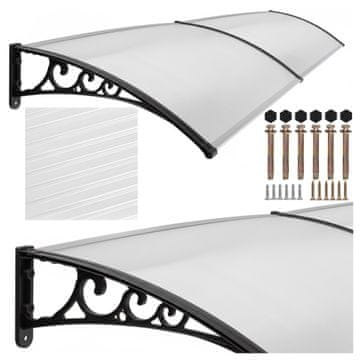 Gockowiak Dako Duo nadstrešek za vrata 100x200 cm črne barve