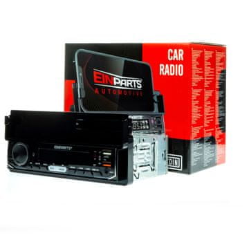 1-DIN avtoradio z držalom za telefon in aplikacijo CarLive - 4x50W, USB, AUX
