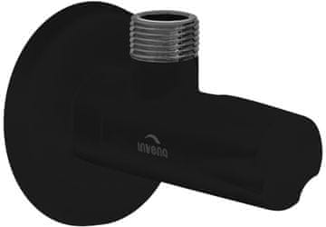 Invena Črn kotni zaporni ventil 1/2"x1/2"", keramične glave