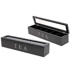 Excellent Houseware Škatla za čaj s 6 predelki
