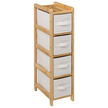 5Five® Kopalniška polica s 4 košarami Tidy Box