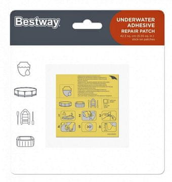 Bestway Bestway vodoodporni popravni obliži, 10 kosov.