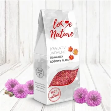 Love Nature Cvetni listi rožnate plavice 10 g