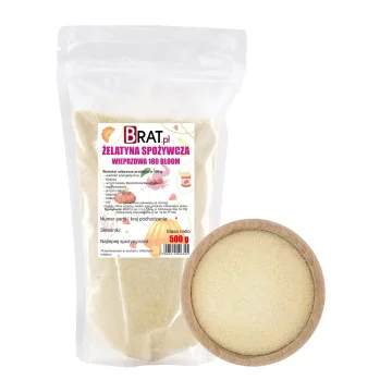 Užitna svinjska želatina 180 Bloom 500g