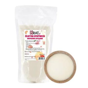 Užitna svinjska želatina 280 Bloom 500g
