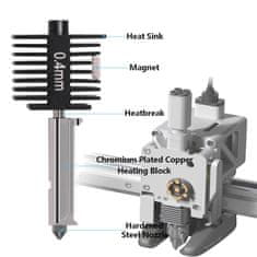 Start3Dprint 0.2mm Zamenljiv šobni HotEnd za Bambu Lab A1 / A1 Mini