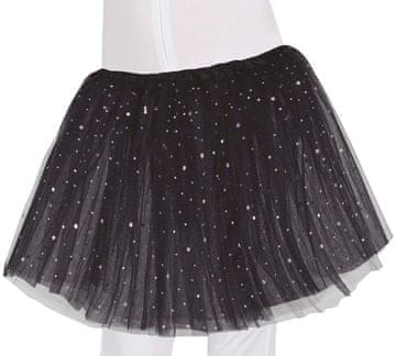 Fiestas Guirca Maturantski kostum s črno zvezdasto tutu krilo 30 cm