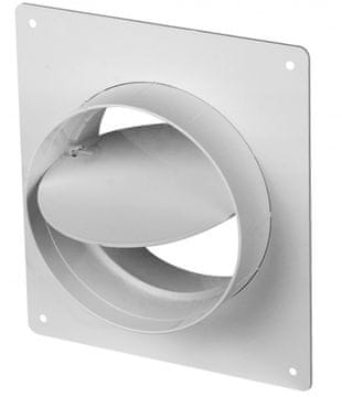 Awenta 125 mm stenska prirobnica z nepovratno loputo