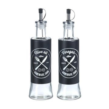 Excellent Houseware Steklenica za olje in kis 2x300 ml