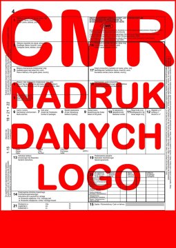 Baninni CMR tovorni list 100 listov - 4 razdelki - 25 kompletov - NATISNITE