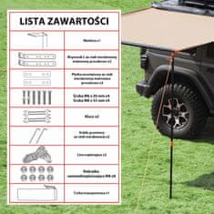 shumee Strešna tenda za avto 2x3m vodoodporna