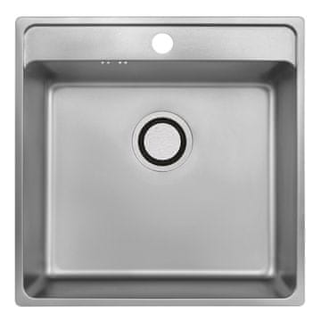 Laveo Enojno jekleno korito s sifonom besos inox PVD