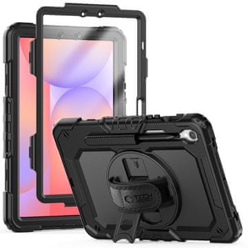 Tech-protect Ovitek s stojalom in vrvico za Samsung Galaxy Tab S9 FE 10.9'' X510 / X516B Solid360 - črn