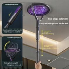 shumee Električna teleskopska raketa za uničevanje insektov 2 v 1, svetilka za muhe in komarje