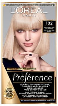 L’Oréal Barva za lase Loreal Preference - 102 Sydney zelo svetlo biserno blond (2x60ml, 54ml)