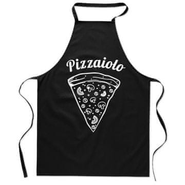 shumee Bombažni predpasnik s potiskom kuhinjskega pizzaiola, darilo za moške ljubitelje pice