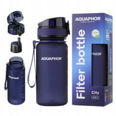 Aquaphor Aquaphor City steklenička za filtriranje vode 350 ml temno modra vadbena steklenička