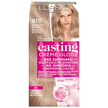 L’Oréal Barva za lase Loreal Casting Creme Gloss - 810 Biserno blond (48 ml, 72 ml, 60 ml)