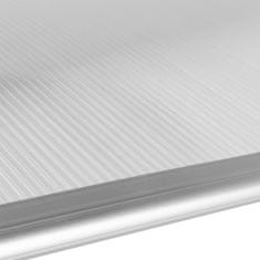 Dako Duo nadstrešek za vrata 100x200 cm črne barve
